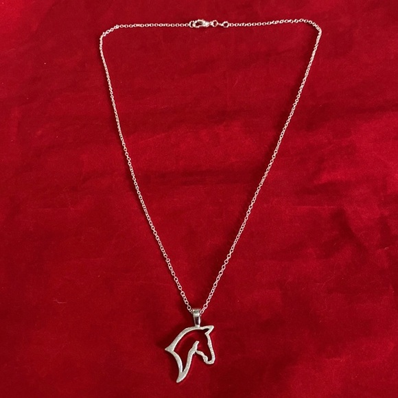 Horse Silhouette Necklace May Be Personalized - Picture 3 of 7